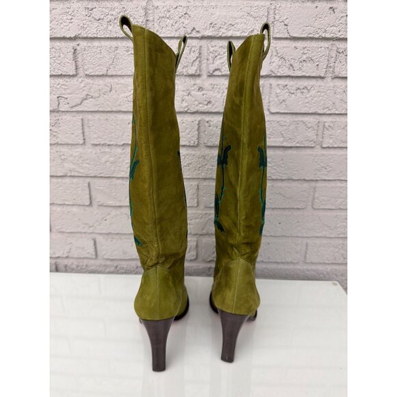 Vince Camuto Imagine Line Embroidered Suede Women's Boots Size 7.5B / 37.5 - Picture 5 of 9